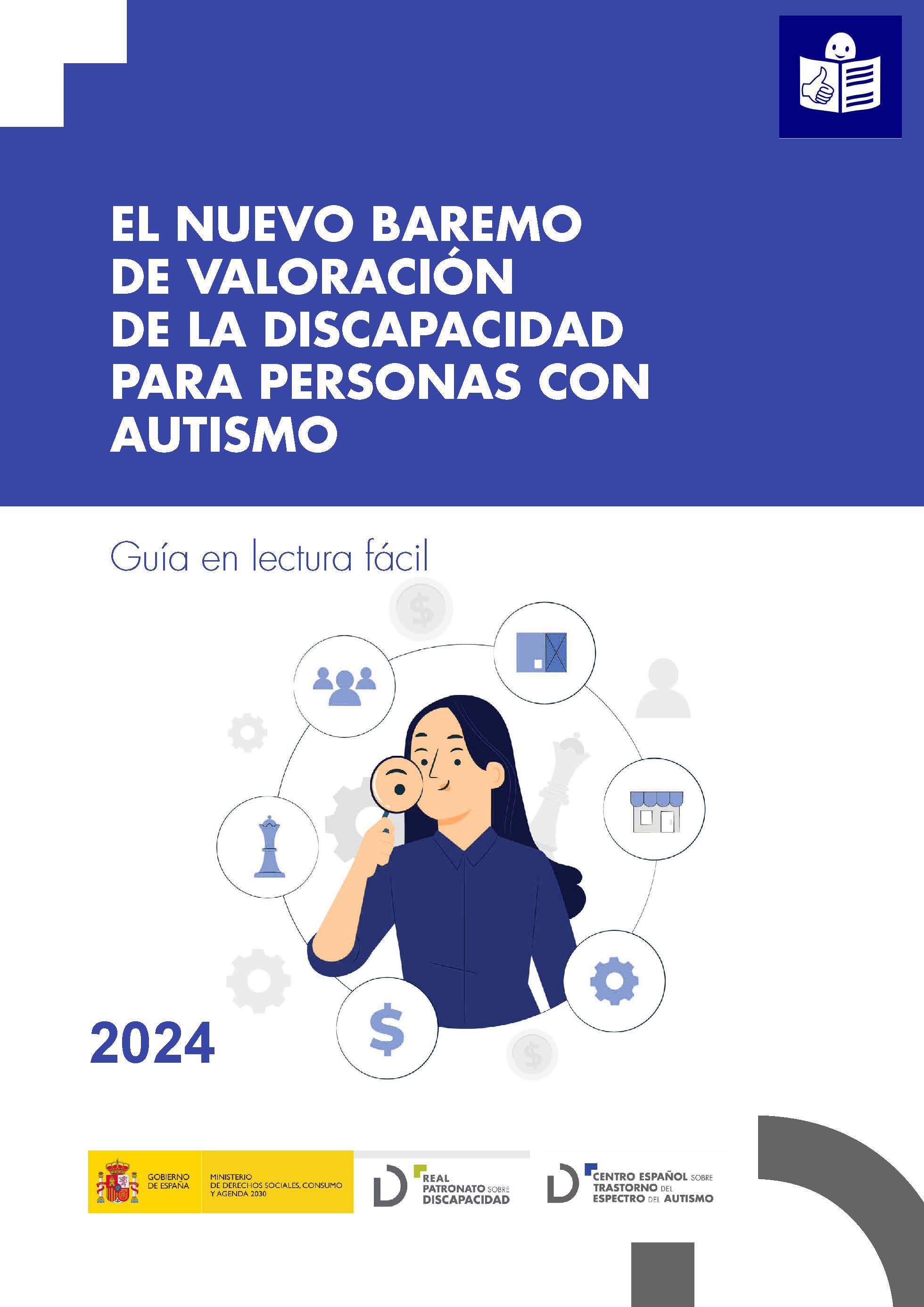 Imagen noticia Portada de la 'El nuevo baremo de valoración de la discapacidad para personas con autismo. Guía en lectura fácil'