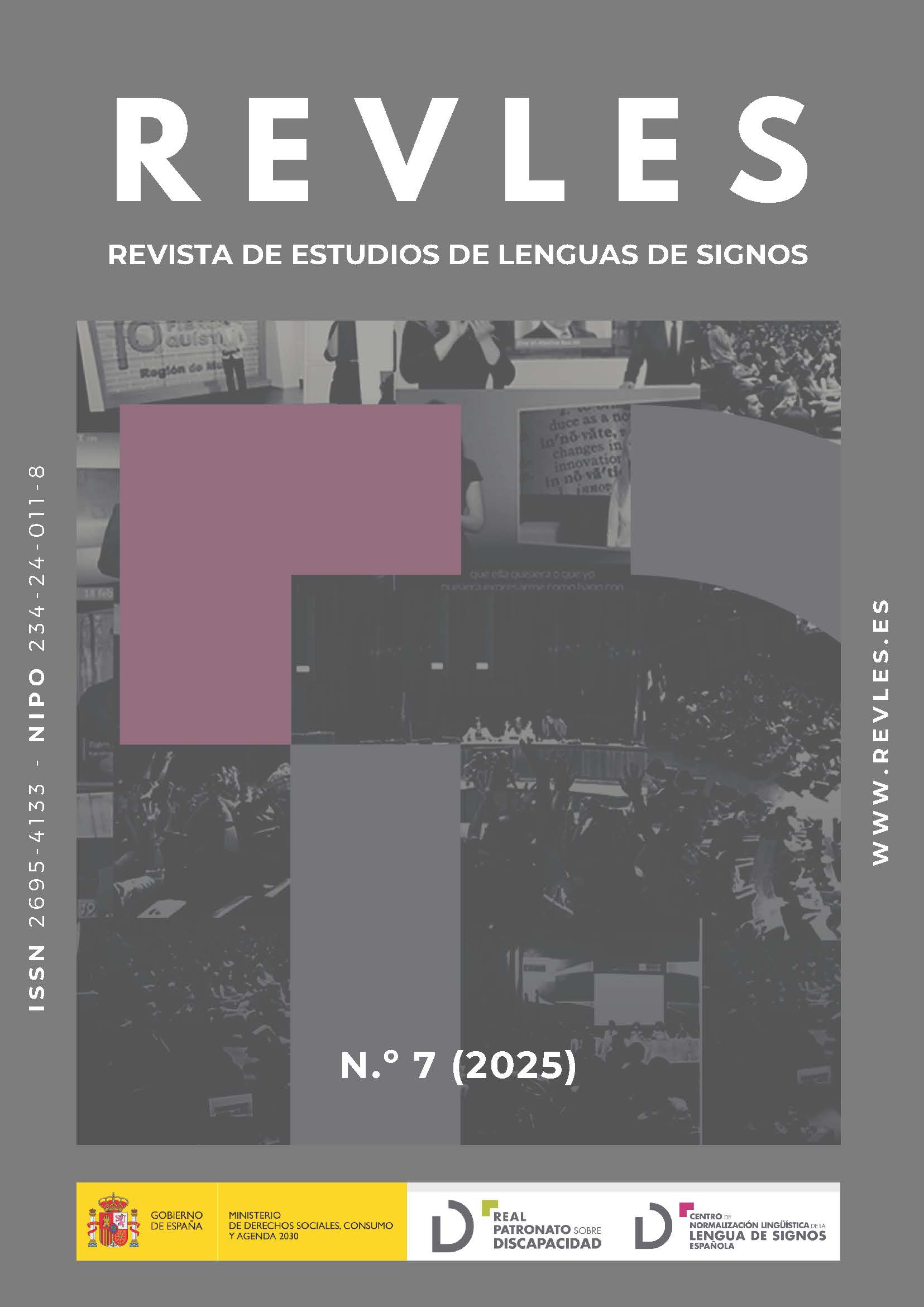 Noticia Revista de Estudios de Lenguas de Signos (REVLES) N&ordm; 7