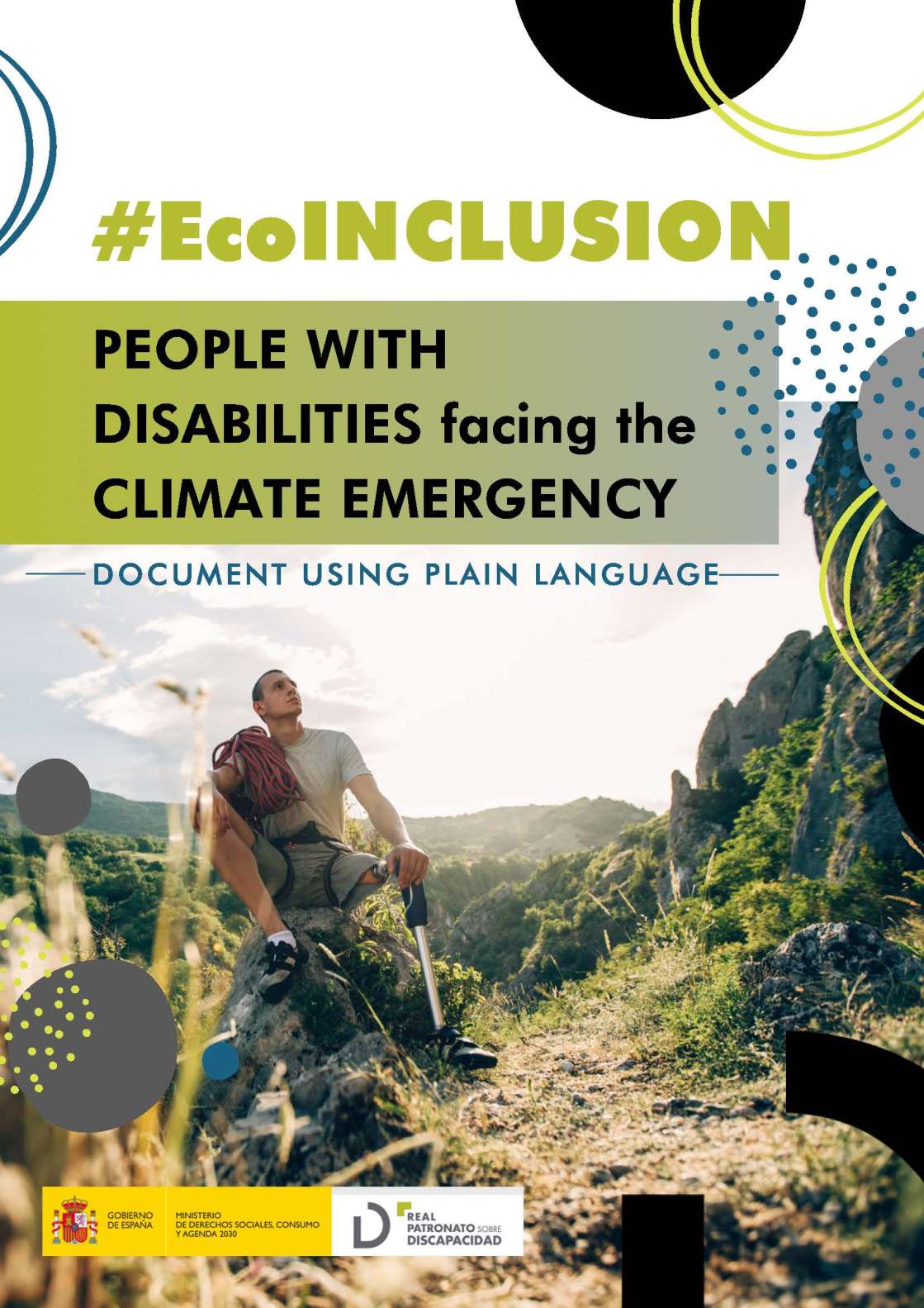 Noticia #EcoINCLUSION. PEOPLE WITH DISABILITIES facing the CLIMATE EMERGENCY (document using plain language)