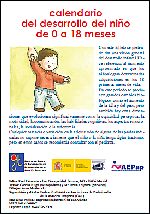 CALENDARIO DEL DESARROLLO DEL NIÑO DE 0 A 18 MESES CALENDARIO DEL DESARROLLO DEL NIÑO DE 0 A 18 MESES