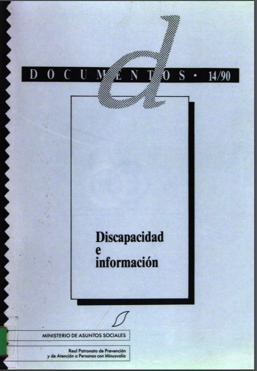 DISCAPACIDAD E INFORMACION, 2 ED