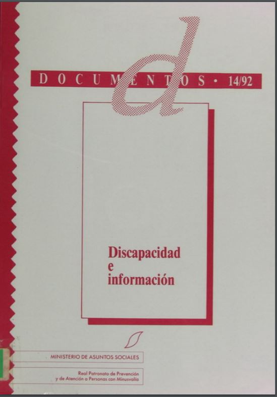 DISCAPACIDAD E INFORMACION, 3 ED