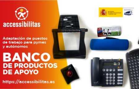 Banner del banco de productos de apoyo de accessibilitas