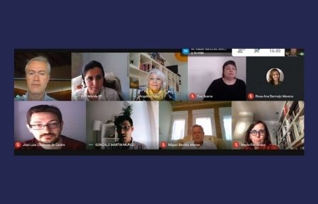 Captura de pantalla del curso realizado por videoconferencia