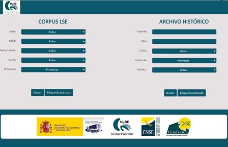 Captura de pantalla de la web del CORLSE