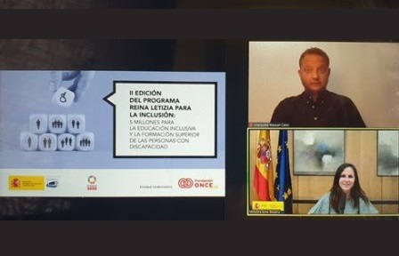 Captura de pantalla de la ministra Ione Belarra durante la presentación