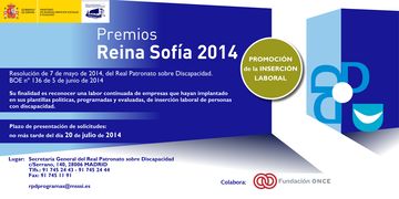  Foto Convocatoria Premio Reina Sofía 2014 de Promoción de la Inserción Laboral 
