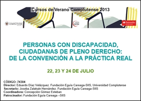 Foto Convocatoria de becas Curso de Verano Personas con discapacidad, ciudadanas de pleno derecho