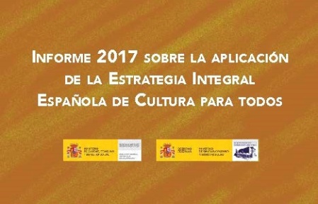 Portada del Informe 2017 sobre la aplicación de la Estrategia Integral Española de Cultura para todos