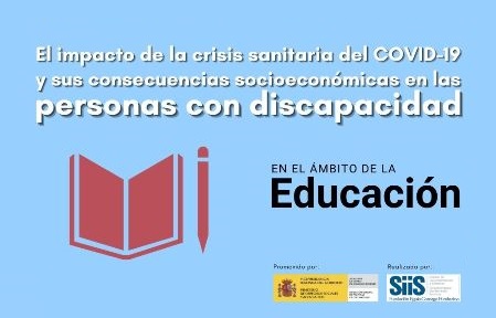 Cartel con título de la investigación en el ámbito de la educación y logotipos de las entidades organizadoras