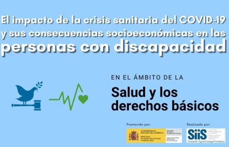 Banner del estudio sobre el impacto del COVID-19 en las personas con discapacidad en el ámbito de la salud y los derechos básicos