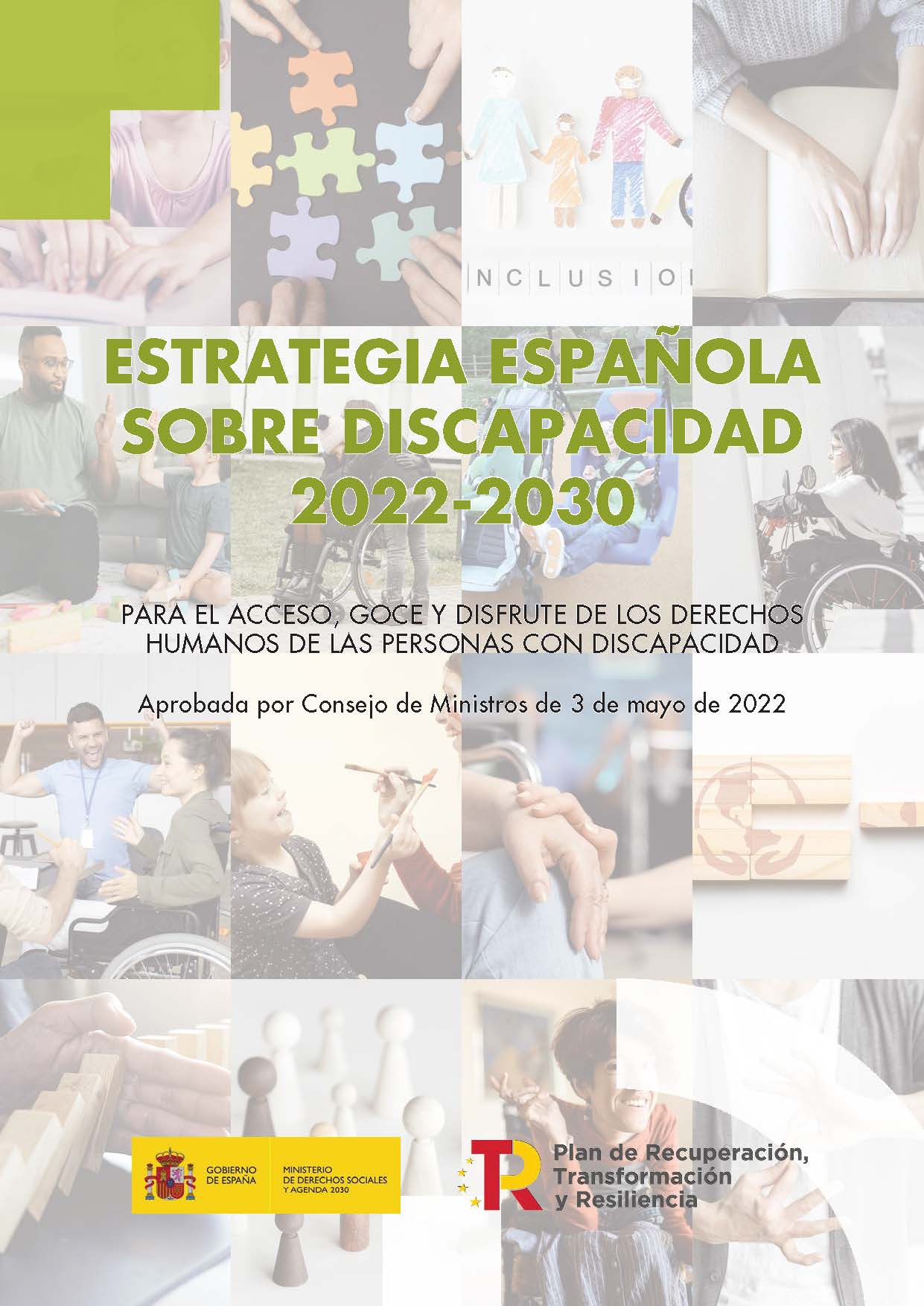 Imagen noticia Portada de la Estrategia Española sobre Discapacidad 2022-2030 del Ministerio de Derechos Sociales y Agenda 2030.
